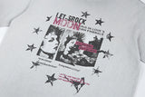 DAXUEN Distressed graphic print loose-fit T-shirt