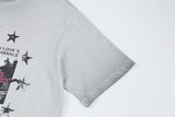 DAXUEN Distressed graphic print loose-fit T-shirt