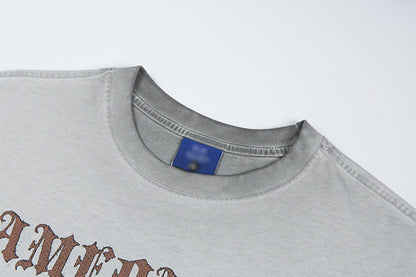 DAXUEN Distressed graphic t-shirt with vintage design