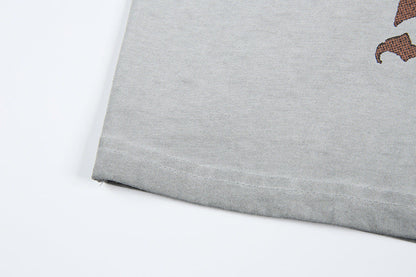 DAXUEN Distressed graphic t-shirt with vintage design