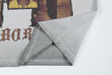 DAXUEN Distressed graphic t-shirt with vintage design