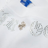 DAXUEN Oversized short-sleeve t-shirt with rhinestone embellishments