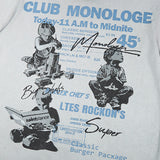 DAXUEN Vintage graphic t-shirt with Club Monologue print