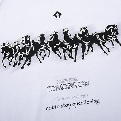 DAXUEN Hope For Tomorrow oversized graphic T-shirt