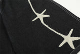 DAXUEN Wide-leg denim shorts with star embroidery