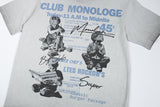 DAXUEN Vintage graphic t-shirt with Club Monologue print