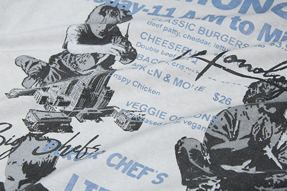 DAXUEN Vintage graphic t-shirt with Club Monologue print