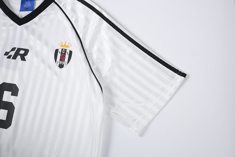 DAXUEN Number 6 Shadow Stripe Football Jersey