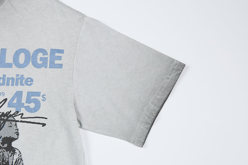 DAXUEN Vintage graphic t-shirt with Club Monologue print