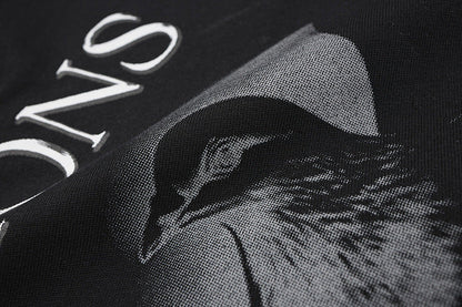 DAXUEN Oversized graphic t-shirt with bird print