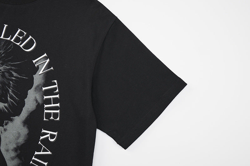 DAXUEN Oversized graphic t-shirt with bird print