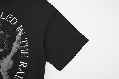DAXUEN Oversized graphic t-shirt with bird print