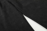 DAXUEN Distressed wide-leg sweatpants with graphic print
