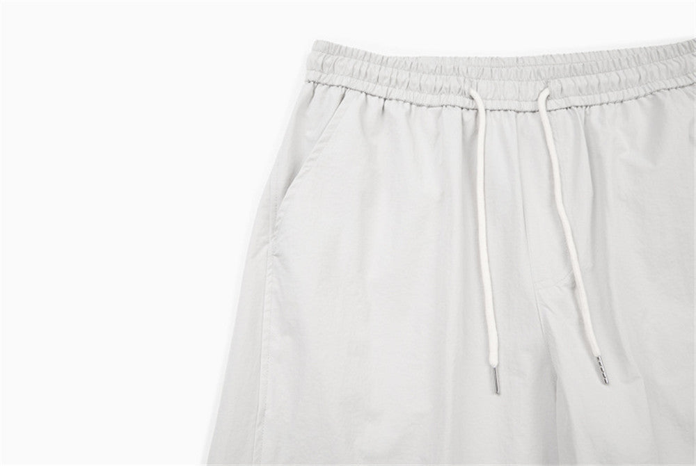 DAXUEN Light grey relaxed wide-leg pants