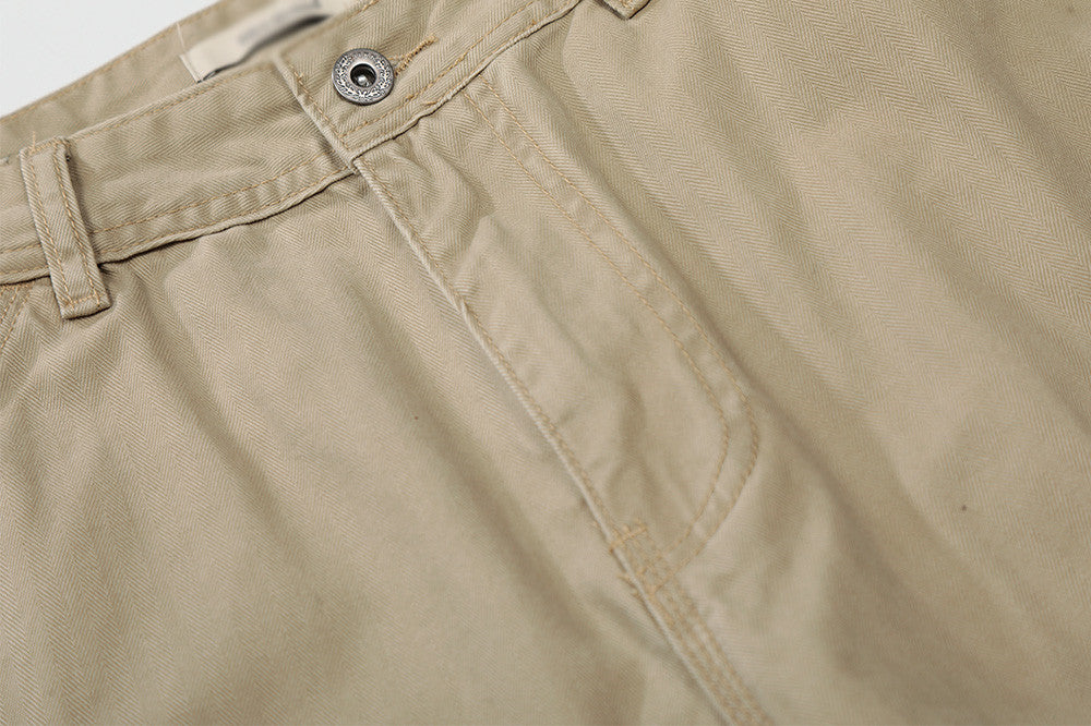 DAXUEN Loose-fitting wide-leg trousers in khaki and sage green