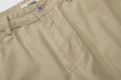 DAXUEN Loose-fitting wide-leg trousers in khaki and sage green