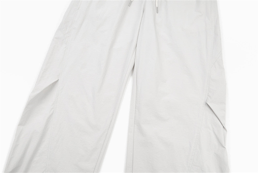 DAXUEN Light grey relaxed wide-leg pants