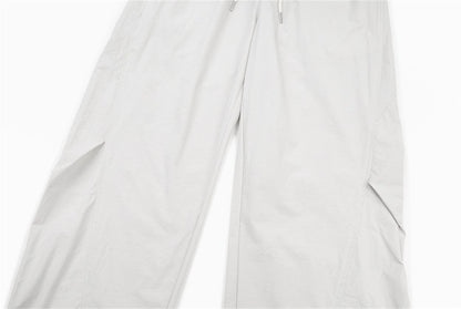 DAXUEN Light grey relaxed wide-leg pants