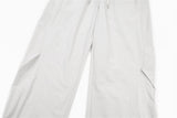 DAXUEN Light grey relaxed wide-leg pants