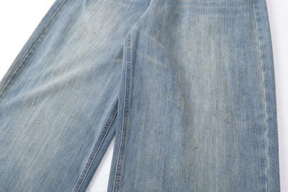 DAXUEN Baggy distressed blue denim pants
