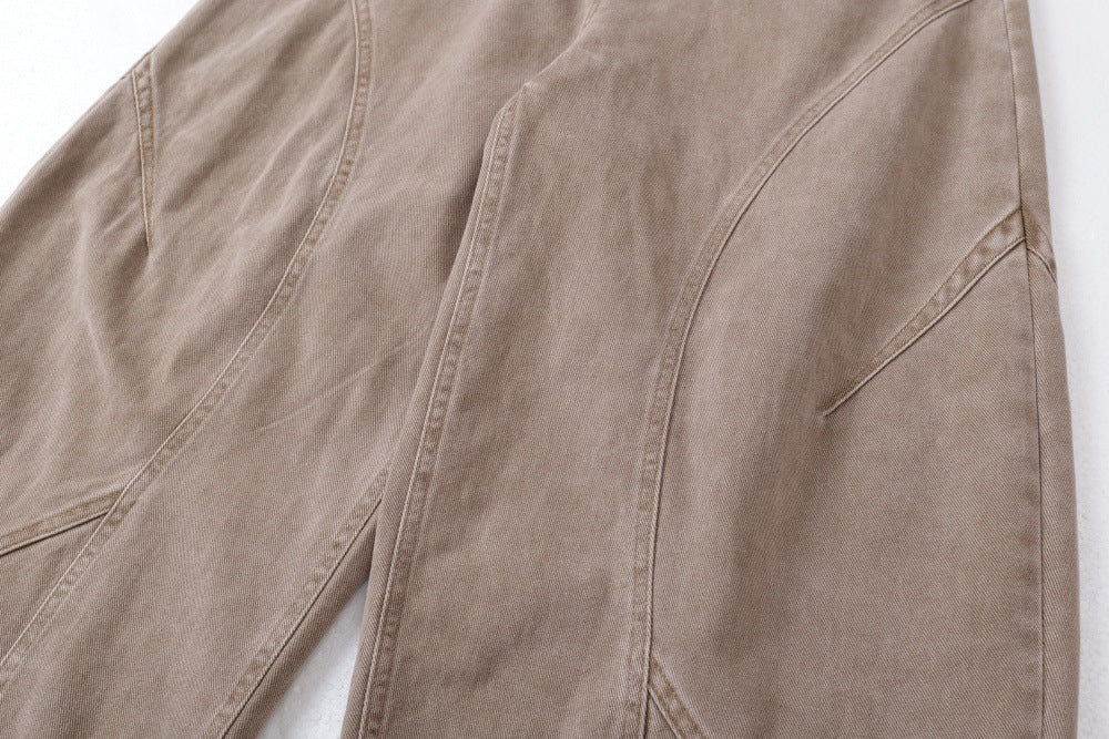 DAXUEN High-waisted wide-leg balloon pants in solid colors