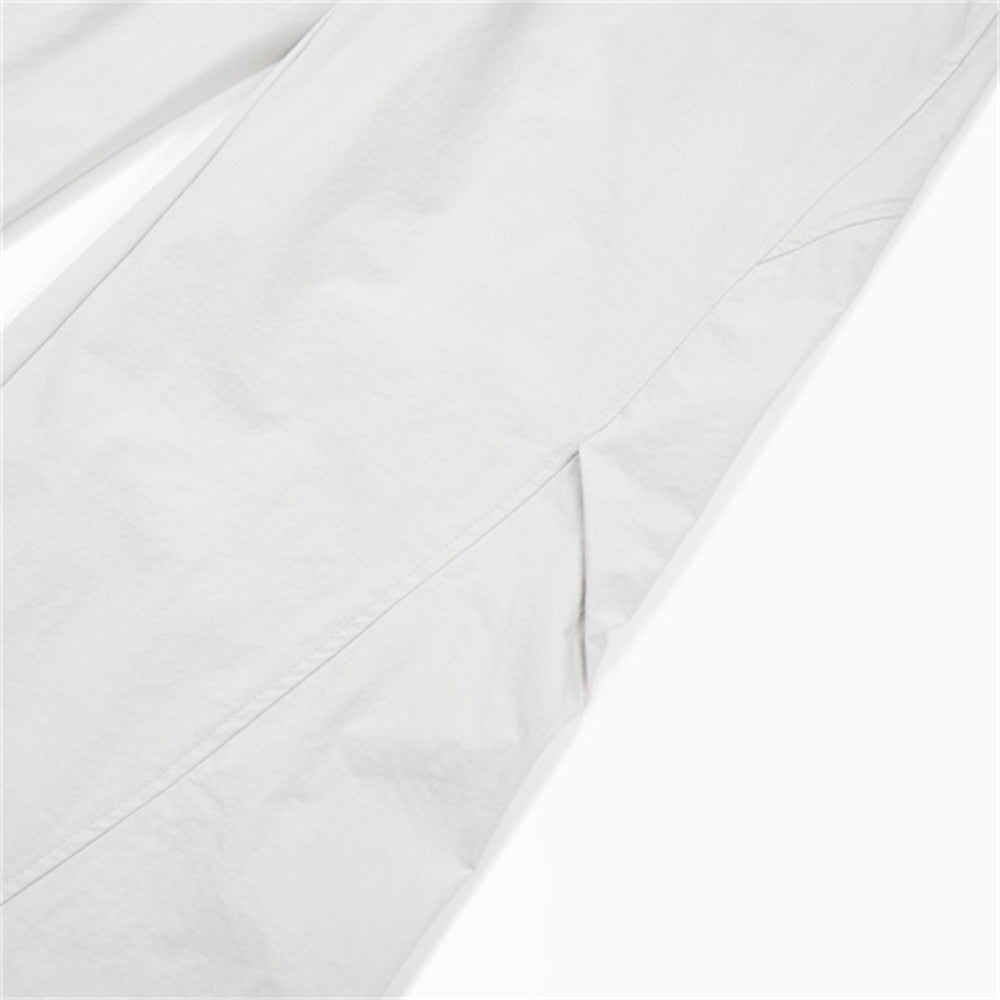DAXUEN Light grey relaxed wide-leg pants