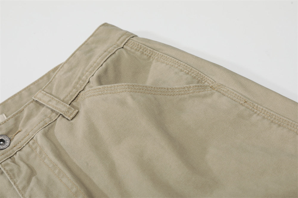 DAXUEN Loose-fitting wide-leg trousers in khaki and sage green