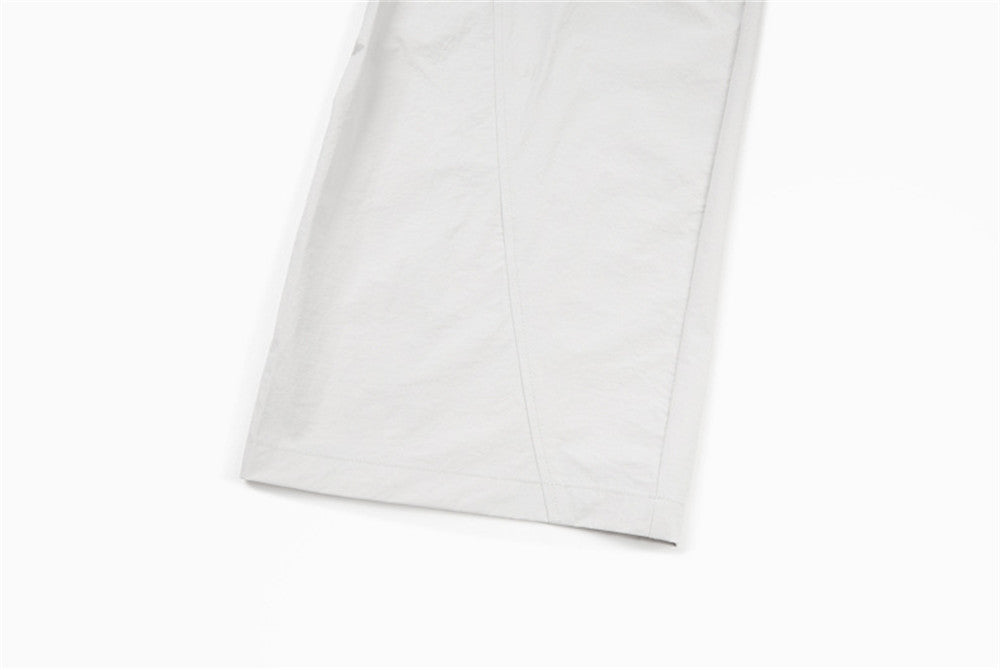 DAXUEN Light grey relaxed wide-leg pants