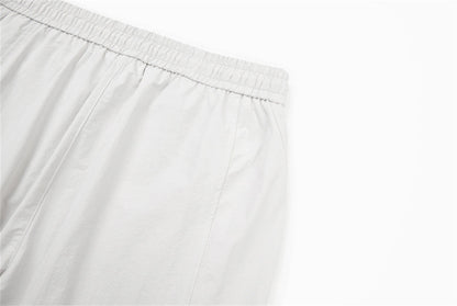 DAXUEN Light grey relaxed wide-leg pants