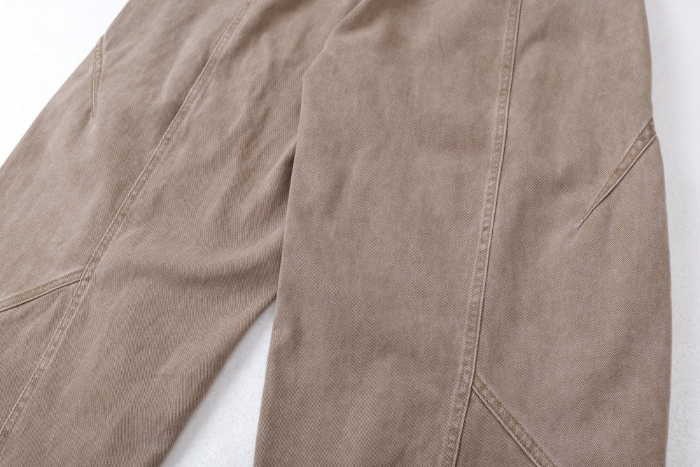 DAXUEN High-waisted wide-leg balloon pants in solid colors