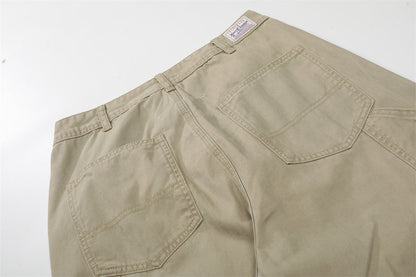 DAXUEN Loose-fitting wide-leg trousers in khaki and sage green