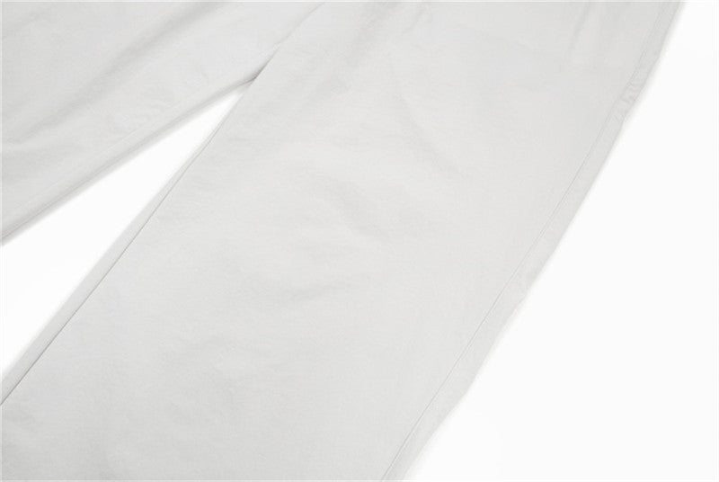 DAXUEN Loose-fitting wide-leg trousers in light grey and black