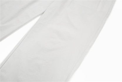 DAXUEN Loose-fitting wide-leg trousers in light grey and black