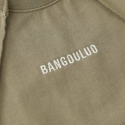 DAXUEN Short-sleeve oversized mock neck t-shirt