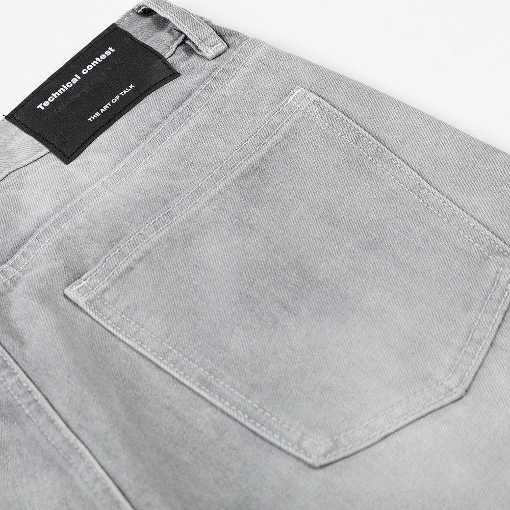 DAXUEN Wide-leg jeans in light washed grey denim