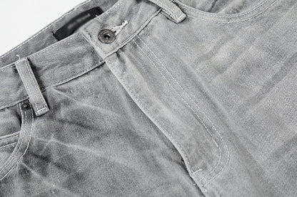 DAXUEN Wide-leg jeans in light washed grey denim