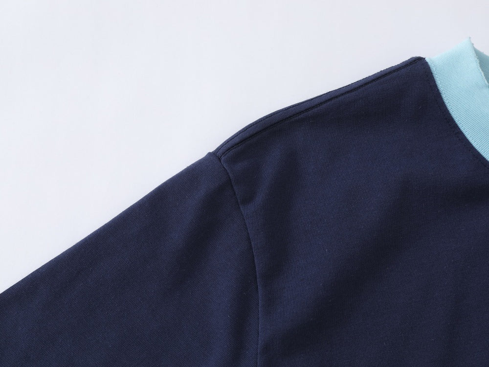 DAXUEN Relaxed-fit crew-neck t-shirt with bold text