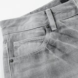 DAXUEN Wide-leg jeans in light washed grey denim