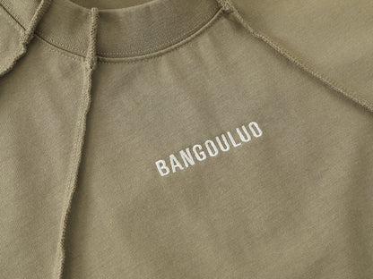 DAXUEN Short-sleeve oversized mock neck t-shirt