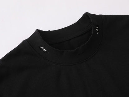 DAXUEN Oversized short-sleeve t-shirt with raw edges