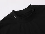 DAXUEN Oversized short-sleeve t-shirt with raw edges
