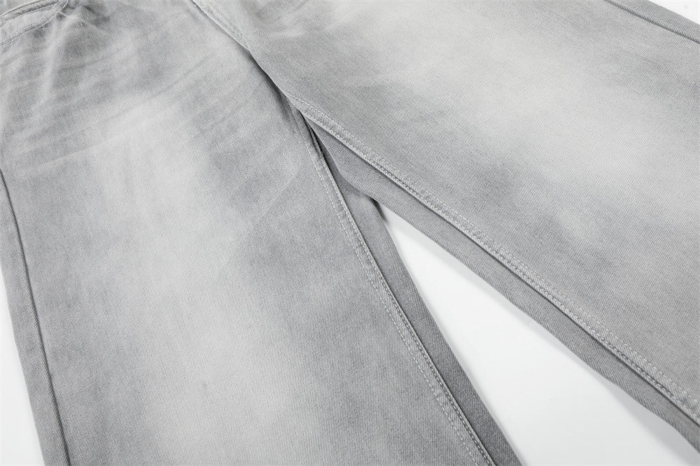 DAXUEN Wide-leg jeans in light washed grey denim
