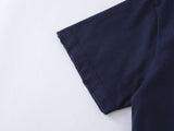 DAXUEN Relaxed-fit crew-neck t-shirt with bold text