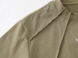 DAXUEN Short-sleeve oversized mock neck t-shirt
