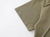 DAXUEN Short-sleeve oversized mock neck t-shirt