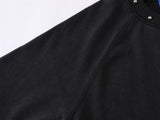 DAXUEN Oversized t-shirt with studded details and abstract logo