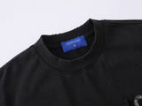 DAXUEN Oversized short-sleeved t-shirt with grunge print