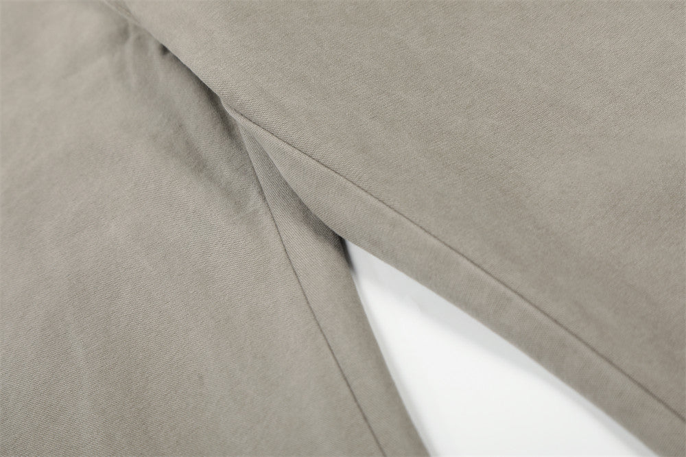 DAXUEN Wide-leg trousers in light khaki color
