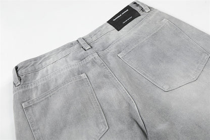 DAXUEN Wide-leg jeans in light washed grey denim