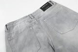 DAXUEN Wide-leg jeans in light washed grey denim